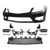 Set bara fata MERCEDES C-CLASS (W204), 03.2011-, cu 6 gauri senzori parcare; grunduit, de vopsit; type AMG, cu 6 gauri lumini de zi; cu grile inferio
