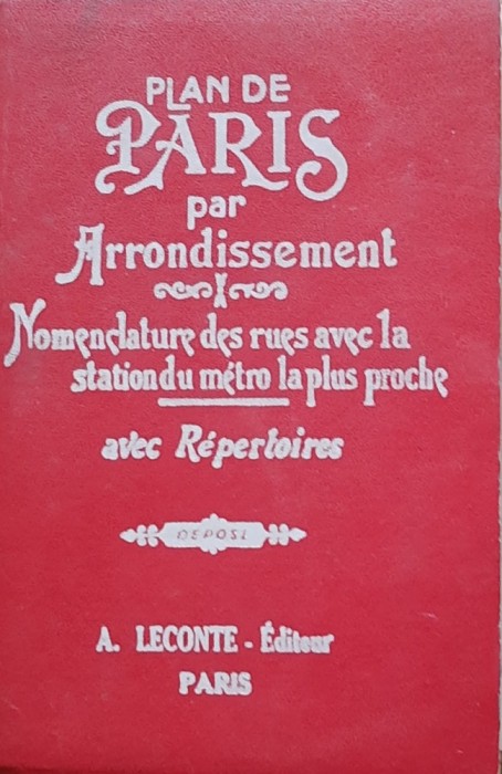 PLAN DES PARIS PAR ARONDISSEMENT ET COMMUNES DE BANLIEU ( LIMBA FRANCEZA )