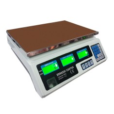 Cantar electronic cu afisaj dublu, capacitate 40 kg, functie TARA, acumulator