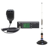 CB PNI Escort HP 9500 Radio Station Package, ASQ, 12-24V + CB PNI ML70 Antenna, 70 cm with 145 mm magnetic base included