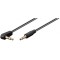 Cablu audio Jack Stereo 3.5 mm tata - 3.5 mm tata 90 grade 1m Goobay