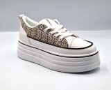 Tenisi Dama Platforma Negri Tricotati Low-Top 4cm Marimea 38