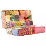 Fotoliu puf, 100 x 100 x 20 cm, model petice, material textil