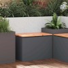 VidaXL Bancă de grădină Antracit 60 x 40 x 43 cm Oțel 874893