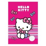 Caiet A5 Matematică, Copertă Fucsia cu Hello Kitty, 40 File, CMCLASS