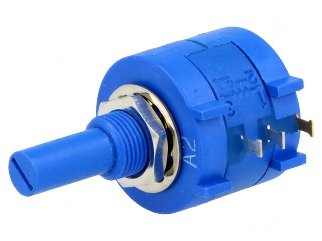 Potențiometru axial multitură 20k&Omega; 2W 6,35mm lineare