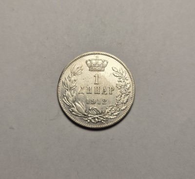 Serbia 1 Dinar 1912 foto