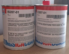 Pachet 2 L izolator poliuretanic bicomponent ICA, IS207+C207, made in Italia foto