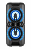 Sistem audio portabil GoGEN BPS 686, 2 X 30 W, Bluetooth, radio FM, karaoke, 2xUSB, AUX IN