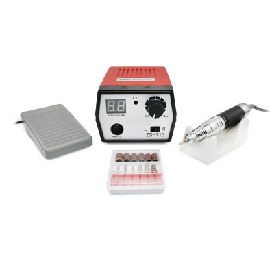 Pila electrica manichiura Nail Master, ZS-713, 65W, 35000 rpm, Rosu foto