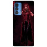 Husa compatibila cu Motorola Moto G71 5G model Scarlet Witch, Silicon, TPU, Viceversa, Transparent, Carcasa