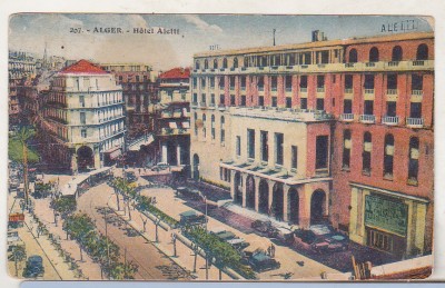 bnk cp Algeria - Alger - Hotel Aletti - uzata interbelica foto