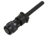 Conector militar mufă tată, 6 pini, dimensiune 10