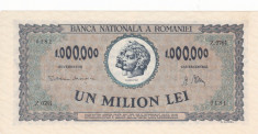 ROMANIA 1000000 LEI 1947 UNC foto