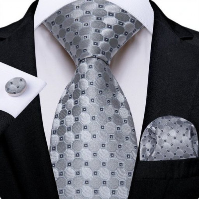 Set cravata + batista + butoni - matase -- model 764 foto