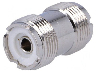 Adaptor UHF Mamă Dual Drept foto
