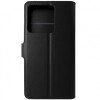 Husa tip carte cu stand Techsuit, aspect piele neagra, pentru Xiaomi Redmi Note 13 5G