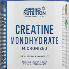 Creatina Applied Nutrition, Pulbere micronizata cu creatina monohidrat, creste performanta fizica de mare intensitate, fara arome, cantiate 250g pentr