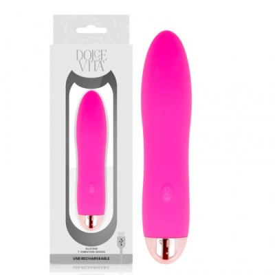 DOLCE VITA - RECHARGEABLE VIBRATOR FOUR PINK 7 SPEEDS foto