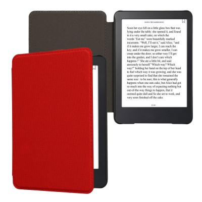 Husa Kwmobile pentru Amazon Kindle (2022), Rosu, Nylon, KWM000023RO002C foto