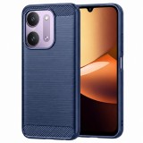 Husa pentru Xiaomi Redmi 17C 5G, Techsuit, Carbon, Albastra