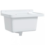 Chiuveta lavoar pentru montare pe perete alb 50x35x24 cm rasina