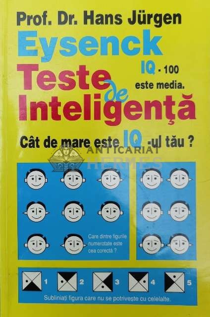 Teste de inteligenta - Hans Jurgen Eysenck ($V113)
