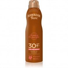 Hawaiian Tropic Glowing Protection Dry Oil Spray Spray de ulei uscat de bronzat SPF 30 180 ml