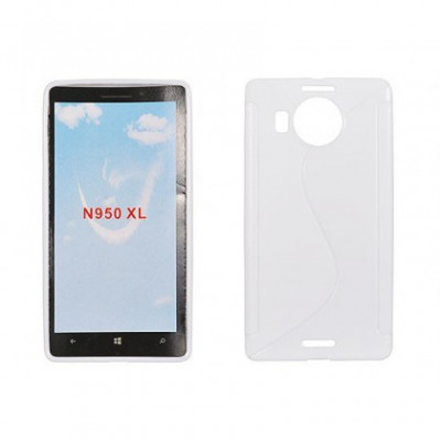 Husa Silicon S-Line Microsoft Lumia 950XL Transparent foto