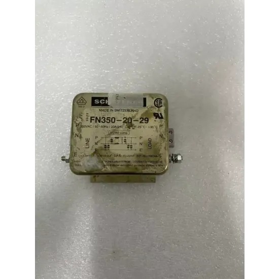 SCHAFFNER FN350-20-29 RFI POWER LINE FILTER