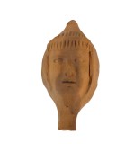 INEDIT FLUIER MIC DIN CERAMICĂ, LUCRAT MANUAL, MODEL CHIP FEMEIE