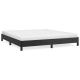 Cumpara ieftin Cadru de pat, negru, 160x200 cm, piele ecologica
