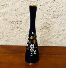 VAZA SOLIFLORA DIN PORTELAN FIN- MARCAJ LINDNER KUEPS BAVARIA- ECH COBALT- BALI H23CM