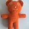 * Jucarie handmade crosetata ursulet portocaliu 23 cm