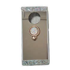Husa silicon oglinda , inel si pietricele Huawei Mate 30 Pro , Auriu