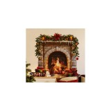 Cumpara ieftin Sticker/Autocolant Craciun Semineu cu Mos Craciun 30x90cm - 931130