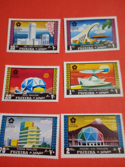 FUJEIRA, EXPO OSAKA - SERIE COMPLETĂ MNH