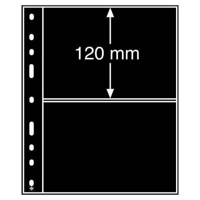 Folie plastic Optima pt bancnote, carti postale, 2 randuri, set 10 buc - 322646 foto