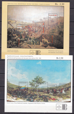 Venezuela 1982 Bolivar pictura Mi bl. 27, 28 MNH foto