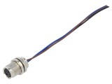 Conector M8 Mamă 3 Pin Drept pentru Panou 3A