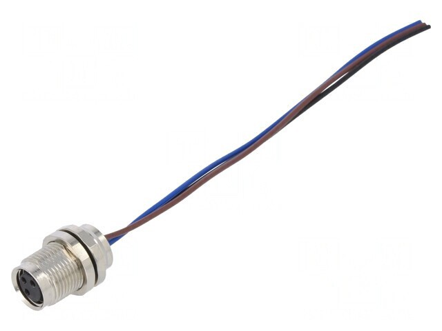 Conector M8 Mamă 3 Pin Drept pentru Panou 3A