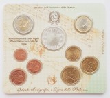 M01 Italia set monetarie 9 monede 2004 5 Euro Television RAI km 254 argint