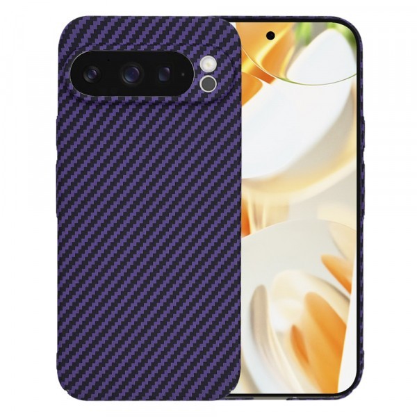 Husa pentru Google Pixel 9 Pro, Techsuit, Carbonite FiberShell, Mov