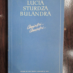 Amintiri...Amintiri-Lucia Sturdza Bulandra
