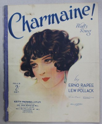 CHARMAINE ! WALTZ SONG by ERNO RAPEE and LEW POLLACK , 1927, PARTITURA foto