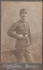 CDV Soldat austro-ungar studio Gardi Kecskemet foto