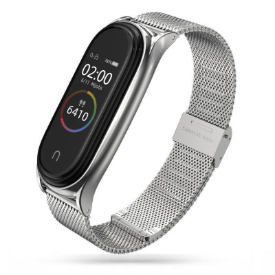 Curea Tech-Protect Milaneseband pentru Xiaomi Mi Smart Band 7/7 NFC Argintiu foto