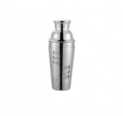 Shaker inox cocktail, 700 ml cu retete foto