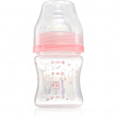 BabyOno Baby Bottle biberon pentru sugari anti-colici 0m+ Pink 120 ml