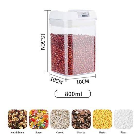 Cutie de depozitare condimente, alimente, Flippy, 0.8L